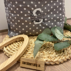 Stickdatei - Doodle Blumen Alphabet Monogram geteilt "S"